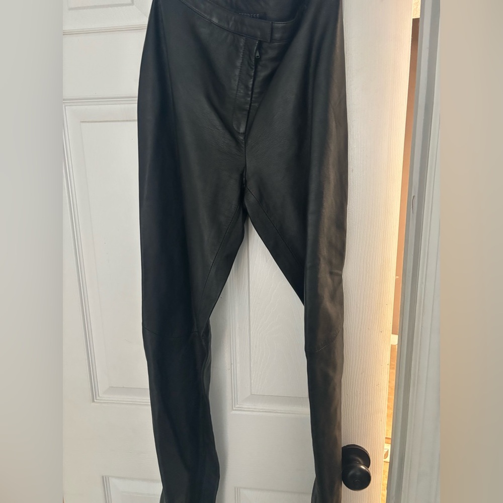 Women’s Black Leather Pants